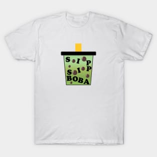 Sip Sip Boba Matcha Green Tea T-Shirt